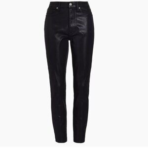NWOT 7 for All Mankind Jen 7 Coated High Rise Skinny Ankle Jeans